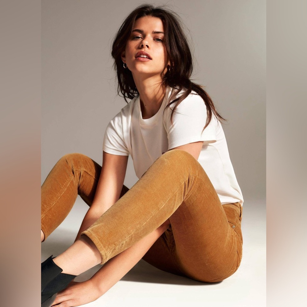 Aritzia Tan Straight Leg Jeans